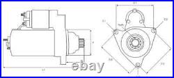 Starter Fits Toyota Avensis 2.0 D-4D Verso 003-T359 111874 11879 201088