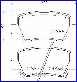 TEXTAR FRONT + REAR BRAKE PADS SET for TOYOTA AVENSIS Estate 2.0 D4D 2011-on