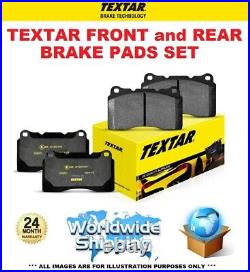 TEXTAR FRONT + REAR BRAKE PADS SET for TOYOTA AVENSIS Saloon 2.0 D4D 2008-on
