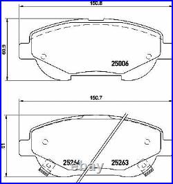 TEXTAR FRONT + REAR BRAKE PADS SET for TOYOTA AVENSIS Saloon 2.2 D4D 2008-on