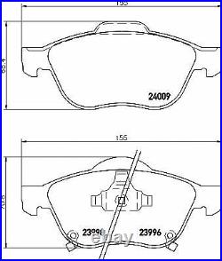 TEXTAR FRONT + REAR BRAKE PADS SET for TOYOTA AVENSIS VERSO 2.0 D4D 2001-2005