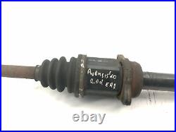 TOYOTA AVENSIS T27 2.0 D4D Front Right Driveshaft 43410-05480 93kw 2010 11286626