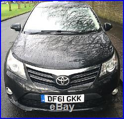 Toyota Avensis T4 2012 2.0 D4d 4 Dr Saloon Black 6 Speed Manual Cat D Repaired