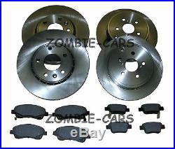 Toyota Avensis 2.0 D4d T2 03-08 Front & Rear Brake Discs And Pads Set Oe Spec