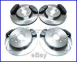 Toyota Avensis 2.0 D4d T2 2003-2008 Front & Rear Brake Discs And Pads Set New