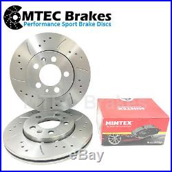 Toyota Avensis 2.0D-4D 03-08 Front Drilled Grooved Brake Discs & Pads