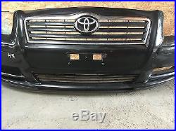 Toyota Avensis II T25 2.0 D4d 2003-2006 Complete Front Bumper In Black 209