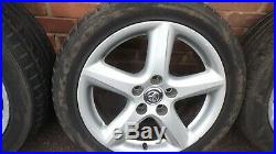 Toyota Avensis T25 Set Of Alloy Wheels 17 5x114.3 60 Good Tyres 215/50/17 D4d