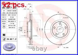 X2 Pcs Front Brake Disc Rotos X2 Pcs Set 09.9817.31 Brembo I