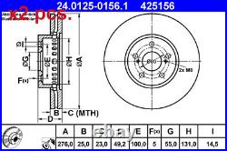 X2 Pcs Front Brake Disc Rotos X2 Pcs Set 24.0125-0156.1 Ate I