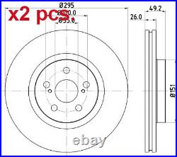 X2 Pcs Front Brake Disc Rotos X2 Pcs Set 8dd 355 111-651 Hella Pagid I