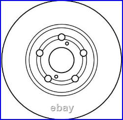 X2 Pcs Front Brake Disc Rotos X2 Pcs Set Df4046 Trw I