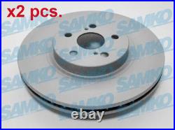 X2 Pcs Front Brake Disc Rotos X2 Pcs Set T2022vr Samko I