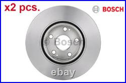 X2 Pcs Front Brake Disc Set Left & Right 0 986 479 454 Bosch I